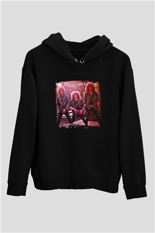Destruction Baskılı Unisex Siyah Hoodie