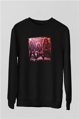 Destruction Baskılı Unisex Siyah Sweatshirt