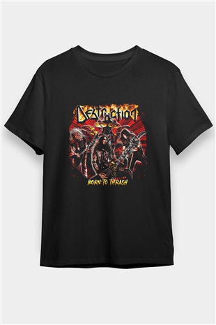 Destruction Baskılı Unisex Siyah Tişört