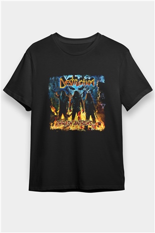 Destruction Baskılı Unisex Siyah Tişört
