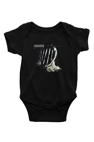 Desultory Baskılı Unisex Siyah Bebek Body - Zıbın