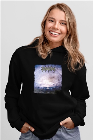 Desultory Baskılı Unisex Siyah Hoodie