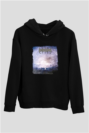 Desultory Baskılı Unisex Siyah Hoodie