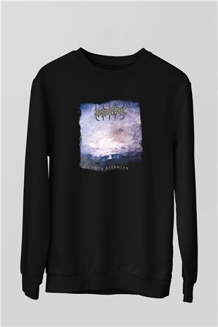 Desultory Baskılı Unisex Siyah Sweatshirt
