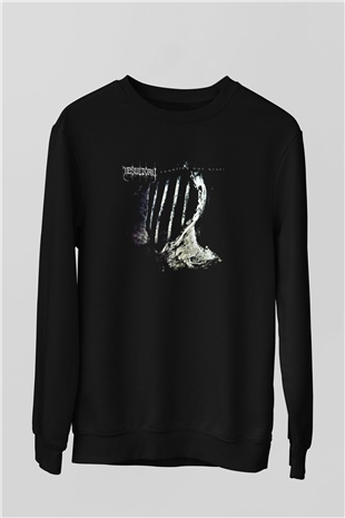 Desultory Baskılı Unisex Siyah Sweatshirt