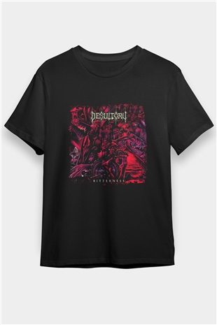 Desultory Baskılı Unisex Siyah Tişört