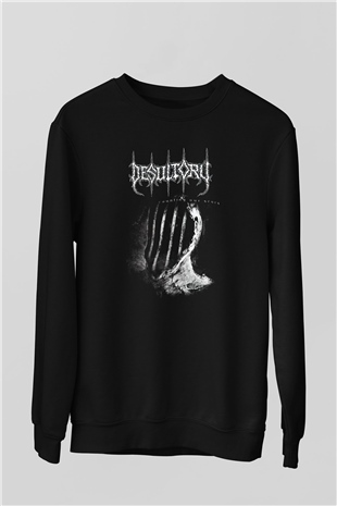 Desultory Siyah Unisex Sweatshirt