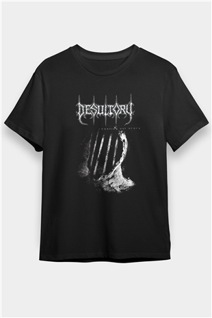 Desultory Siyah Unisex Tişört T-Shirt - TişörtFabrikası