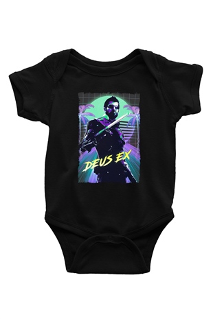 Deus Ex Siyah Bebek Body - Zıbın