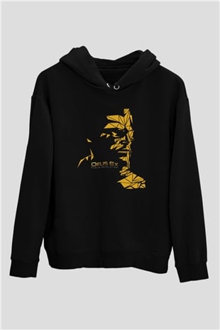 Deus Ex Siyah Unisex Hoodie
