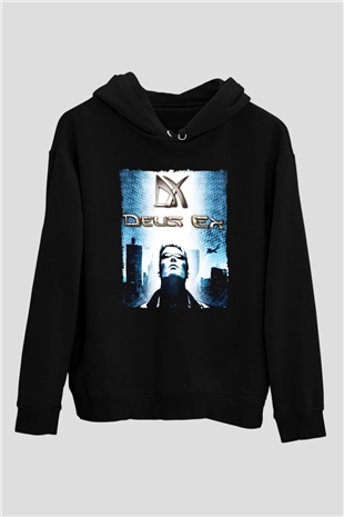 Deus Ex Siyah Unisex Hoodie