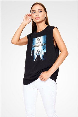 Deus Ex Siyah Unisex Kolsuz Tişört