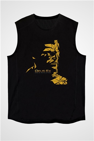 Deus Ex Siyah Unisex Kolsuz Tişört