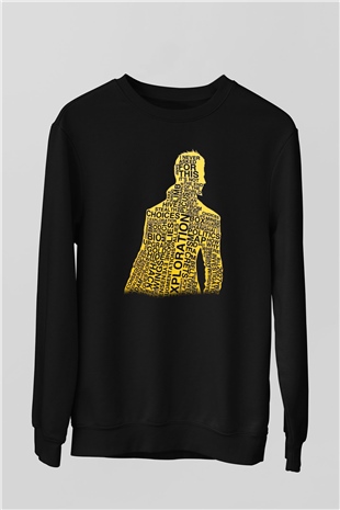 Deus Ex Siyah Unisex Sweatshirt