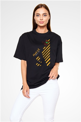 Deus Ex Siyah Oversize Tişört Oversize T-shirt