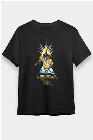 Deus Ex Siyah Unisex Tişört T-Shirt