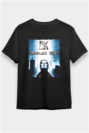Deus Ex Siyah Unisex Tişört T-Shirt