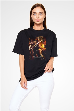 Deus Ex Siyah Oversize Tişört Oversize T-shirt