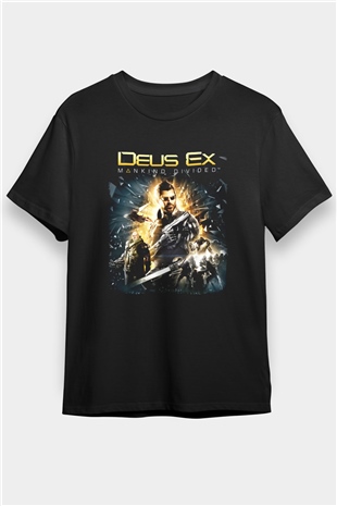 Deus Ex Siyah Unisex Tişört T-Shirt