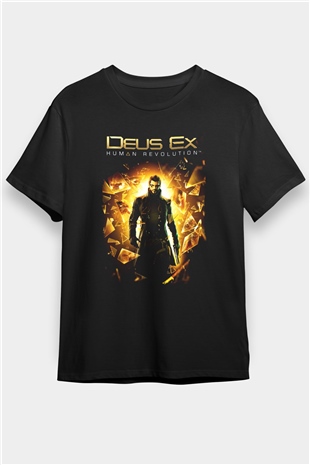 Deus Ex Siyah Unisex Tişört T-Shirt