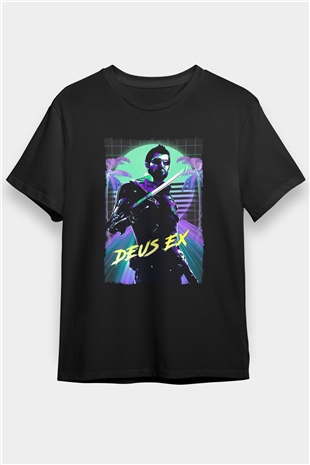 Deus Ex Siyah Unisex Tişört T-Shirt