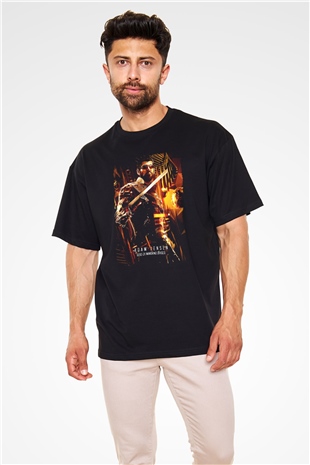 Deus Ex Siyah Oversize Tişört Oversize T-shirt