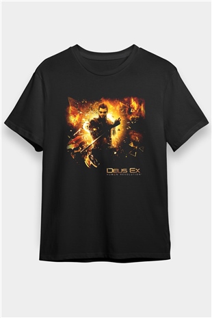 Deus Ex Siyah Unisex Tişört T-Shirt