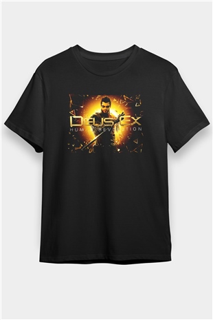 Deus Ex Siyah Unisex Tişört T-Shirt