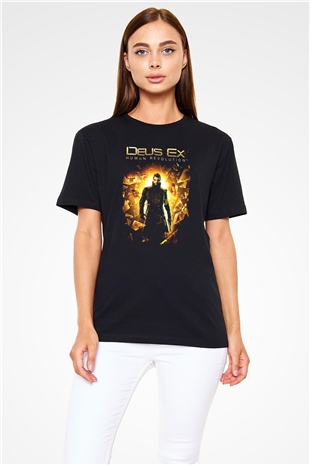 Deus Ex Siyah Unisex Tişört T-Shirt