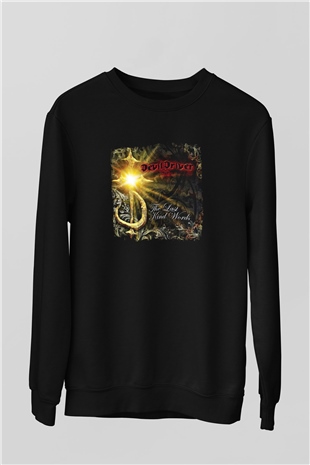 Devil Driver Baskılı Unisex Siyah Sweatshirt