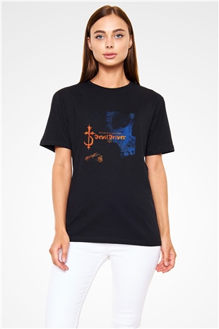 Devil Driver Baskılı Unisex Siyah Tişört