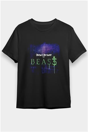Devil Driver Baskılı Unisex Siyah Tişört