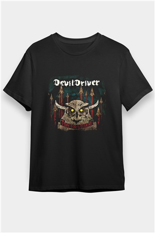 Devil Driver Baskılı Unisex Siyah Tişört
