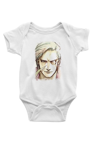 Devil May Cry Baskılı Beyaz Unisex Bebek Body - Zıbın