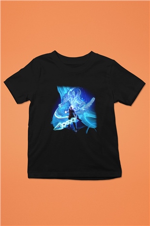 Devil May Cry Baskılı Siyah Unisex Çocuk Tişört
