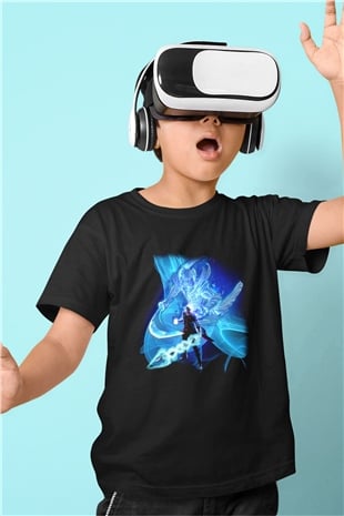 Devil May Cry Baskılı Siyah Unisex Çocuk Tişört