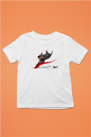 Devil May Cry Beyaz Unisex Çocuk Tişört