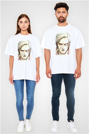 Devil May Cry Beyaz Unisex Oversize Tişört T-Shirt