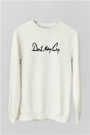 Devil May Cry Beyaz Unisex Sweatshirt