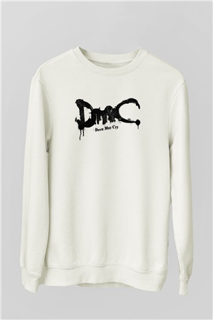 Devil May Cry Beyaz Unisex Sweatshirt