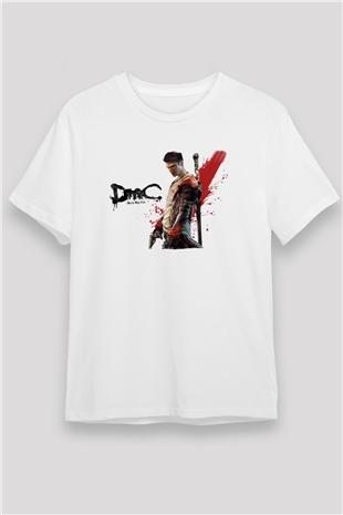 Devil May Cry Beyaz Unisex Tişört T-Shirt