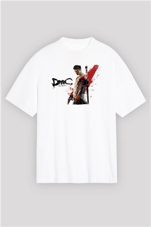Devil May Cry Beyaz Oversize Tişört Oversize T-shirt