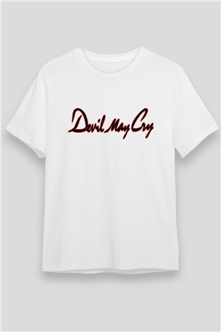 Devil May Cry Beyaz Unisex Tişört T-Shirt