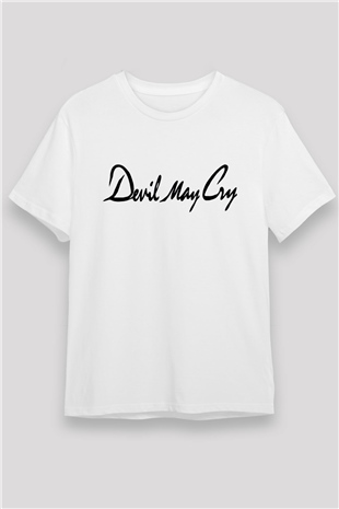 Devil May Cry Beyaz Unisex Tişört T-Shirt