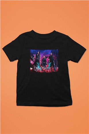 Devil May Cry Siyah Unisex Çocuk Tişört