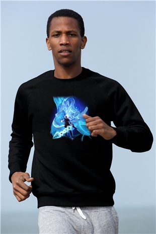 Devil May Cry Siyah Unisex Sweatshirt