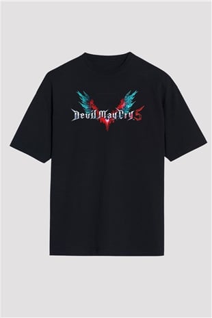 Devil May Cry Siyah Oversize Tişört Oversize T-shirt