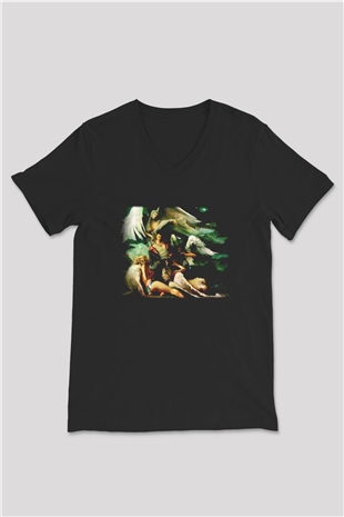 Devil May Cry Siyah Unisex V Yaka Tişört T-Shirt