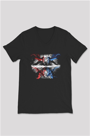 Devil May Cry Siyah Unisex V Yaka Tişört T-Shirt