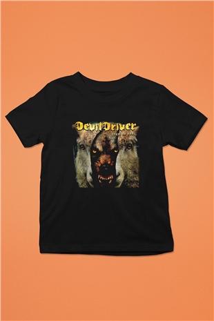 DevilDriver Baskılı Siyah Unisex Çocuk Tişört
